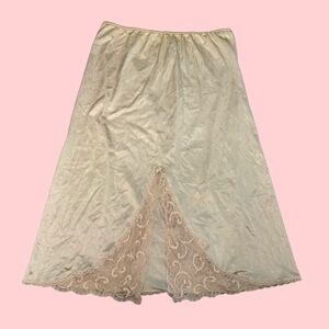 Vintage satin slip skirt